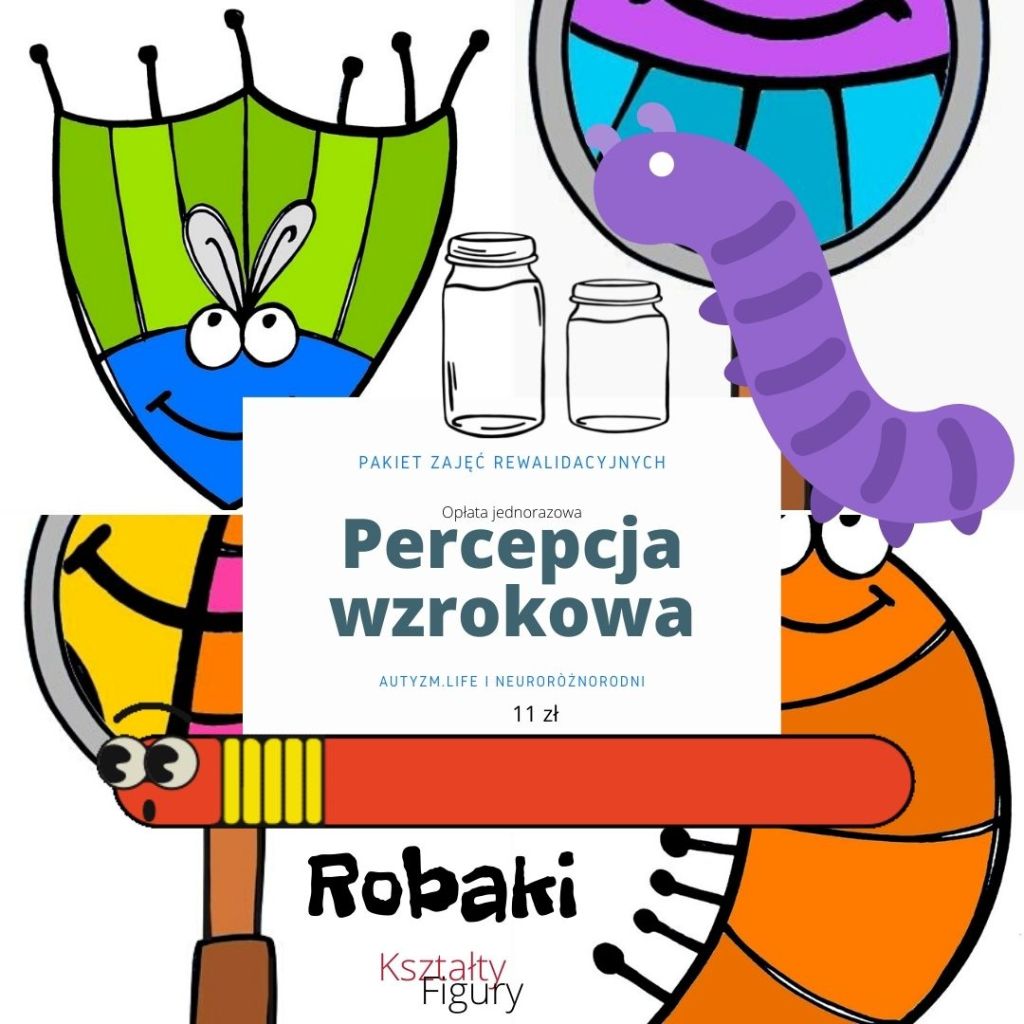 Robaki – Percepcja wzrokowa pakiet zajęć rewalidacyjnych 11&nbsp;zł