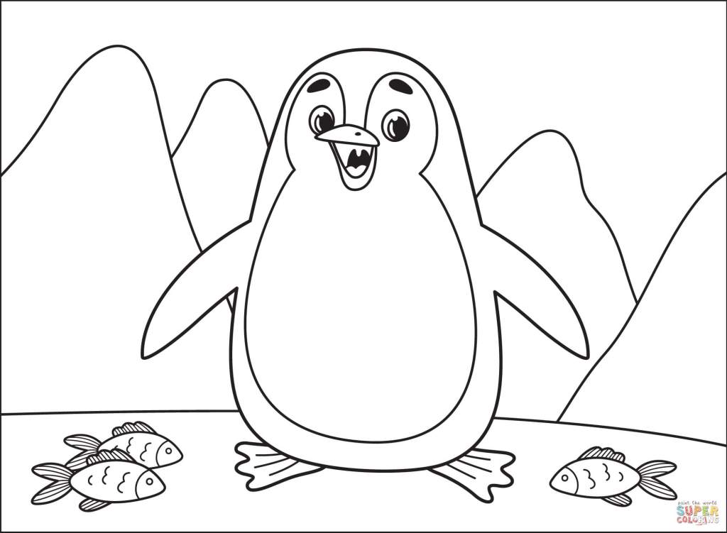 Pingwin – arkusz pracy dla ucznia ze spektrum&nbsp;autyzmu