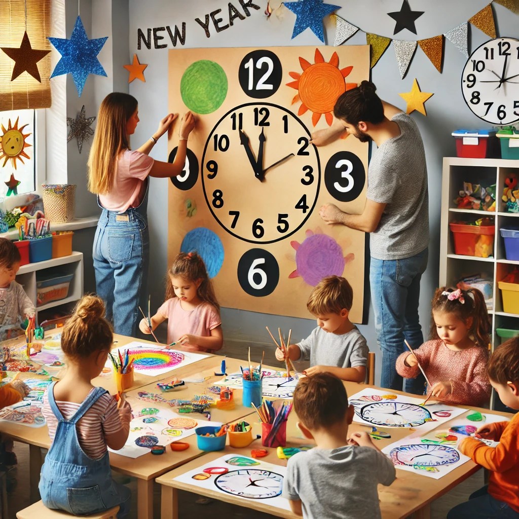 Scenariusz zajęć na Nowy Rok: „Czas na zegarze” – poznajemy&nbsp;godziny