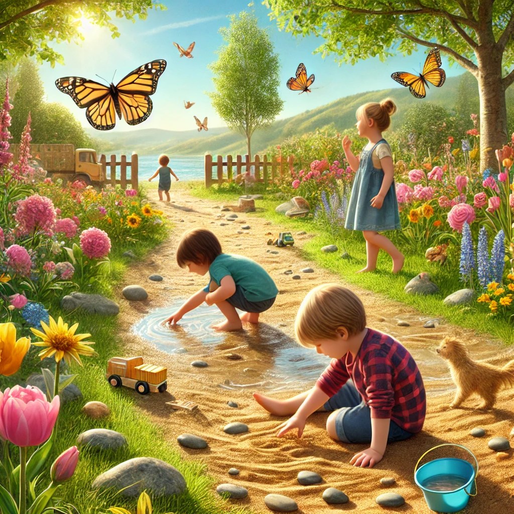 Wiosenne ścieżki sensoryczne – zabawy rozwijające integrację&nbsp;sensoryczną