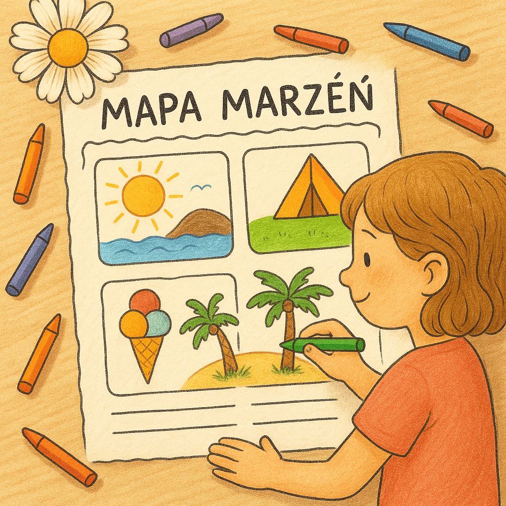 🌸 Mapa moich wakacji: Ćwiczenia&nbsp;grafomotoryczne
