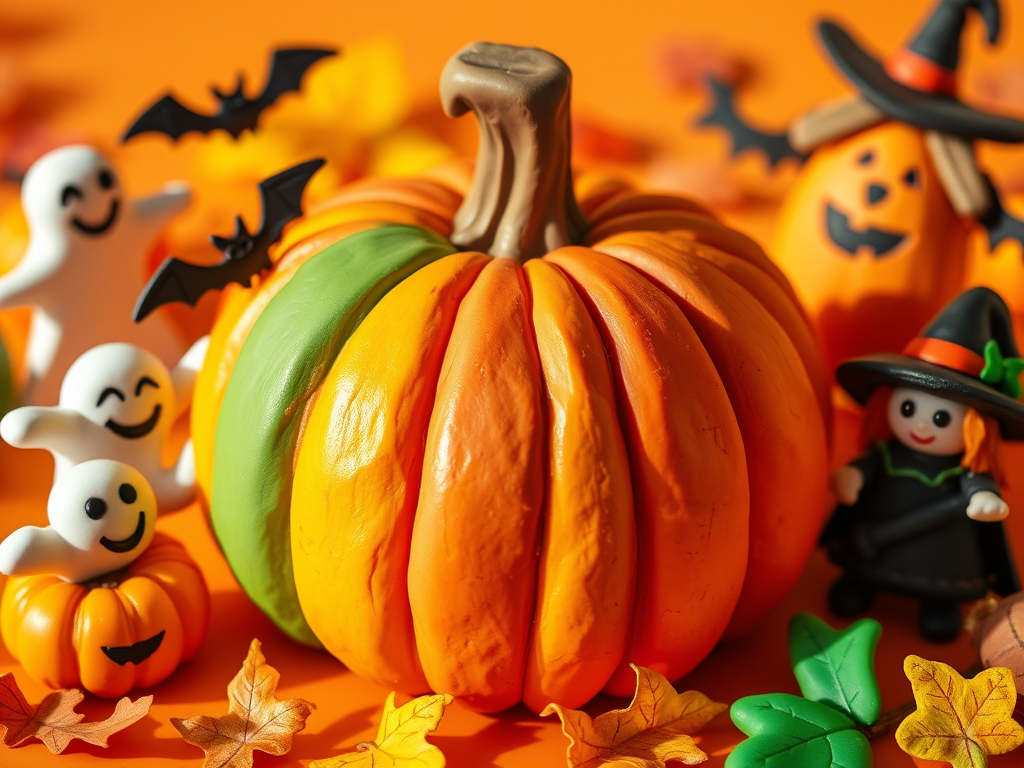 🎃 Zajęcia plastyczne przed Halloween: „Kolorowa Dynia z&nbsp;Plasteliny”