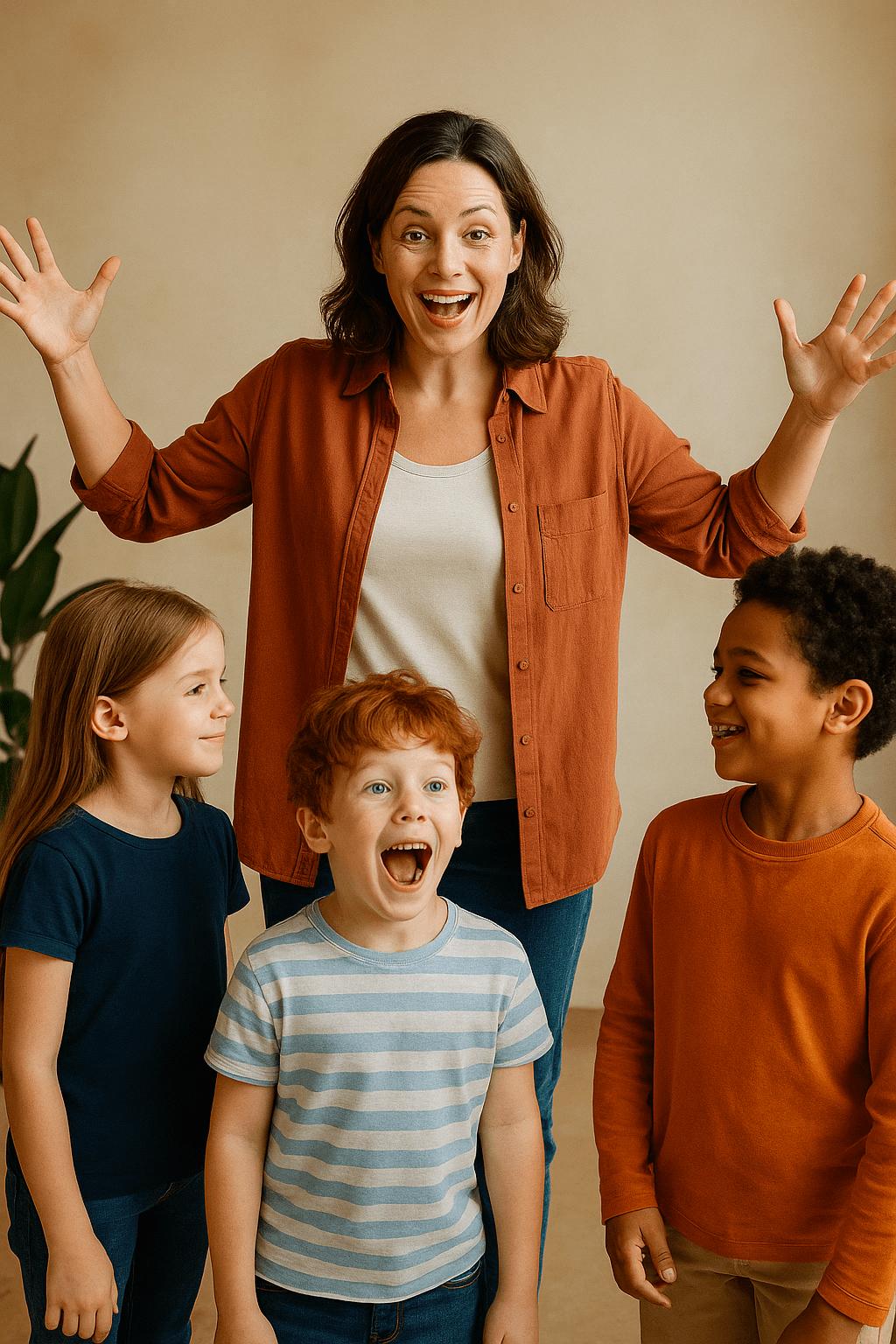 🎭 „Teatr w ruchu” – Zabawy dramowe wspierające rozwój&nbsp;emocjonalny