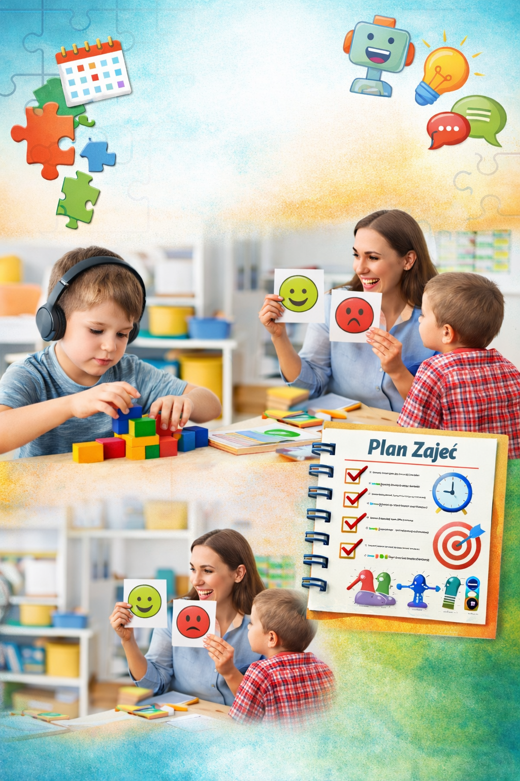 Zajęcia rewalidacyjne dla uczniów ze spektrum autyzmu: 30 gotowych tematów na cały rok (lista + mini-scenariusze)