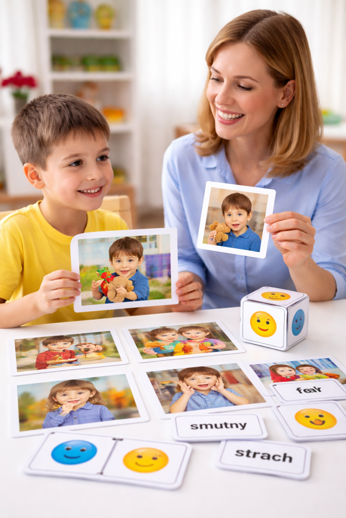 🎭 „Zgadnij emocję” – scenariusz zajęć rewalidacyjnych rozwijających teorię umysłu (ToM) u ucznia z&nbsp;autyzmem