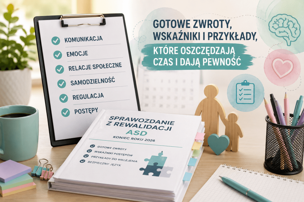 Sprawozdanie z rewalidacji ASD na koniec roku 2026 – gotowe zwroty, wskaźniki i przykłady do&nbsp;wklejenia